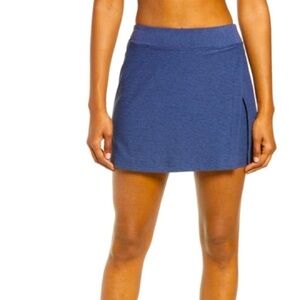 OUTDOOR VOICE Heathered Navy Athletic Workout Skirt Tennis Pickleball